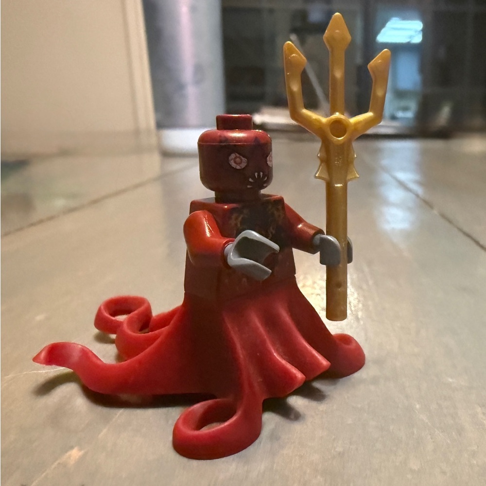 Red and Gold Octopus Figure